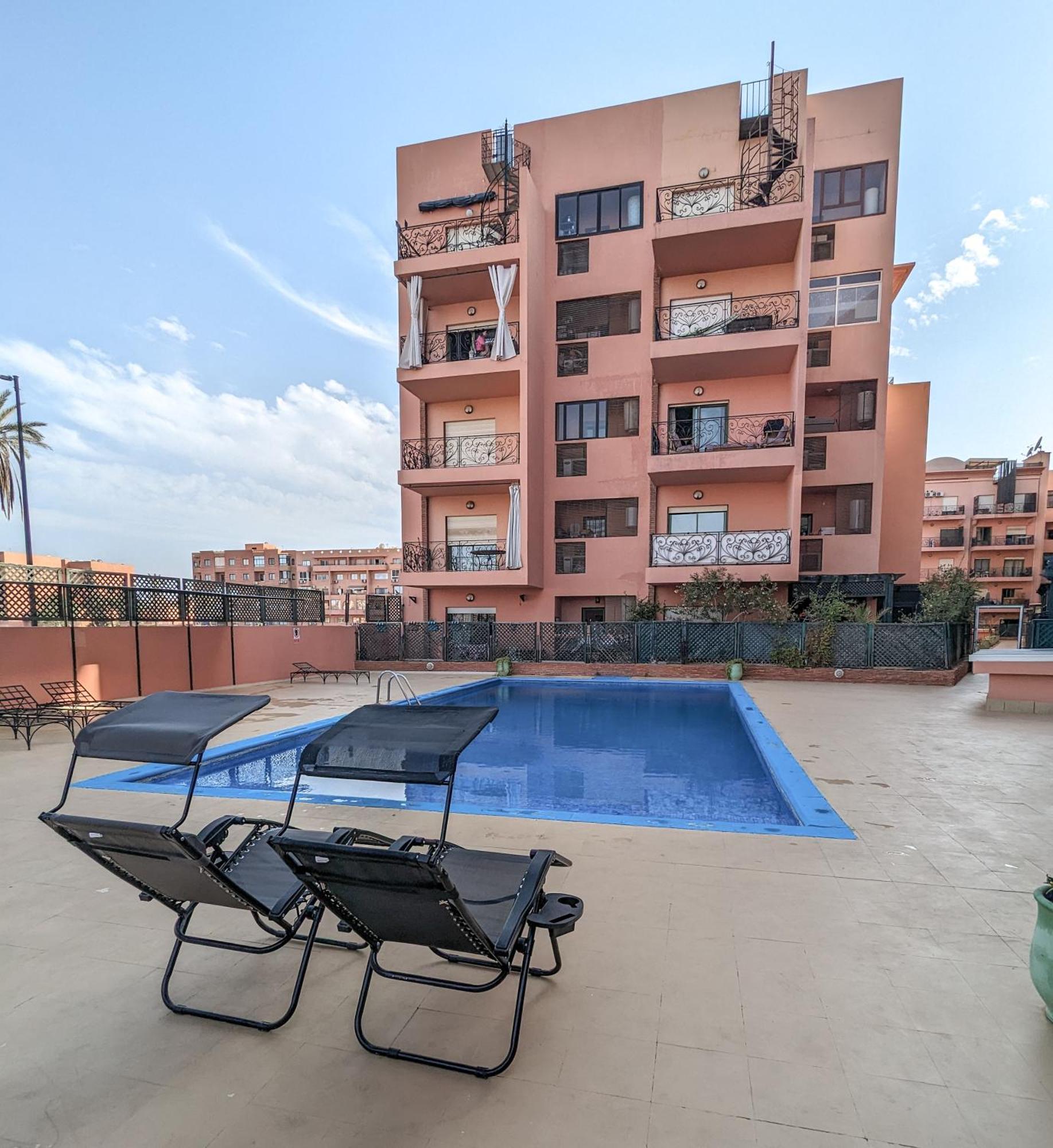 Apartement Panoramic View Majorelle Garden With Pool マラケシュ エクステリア 写真