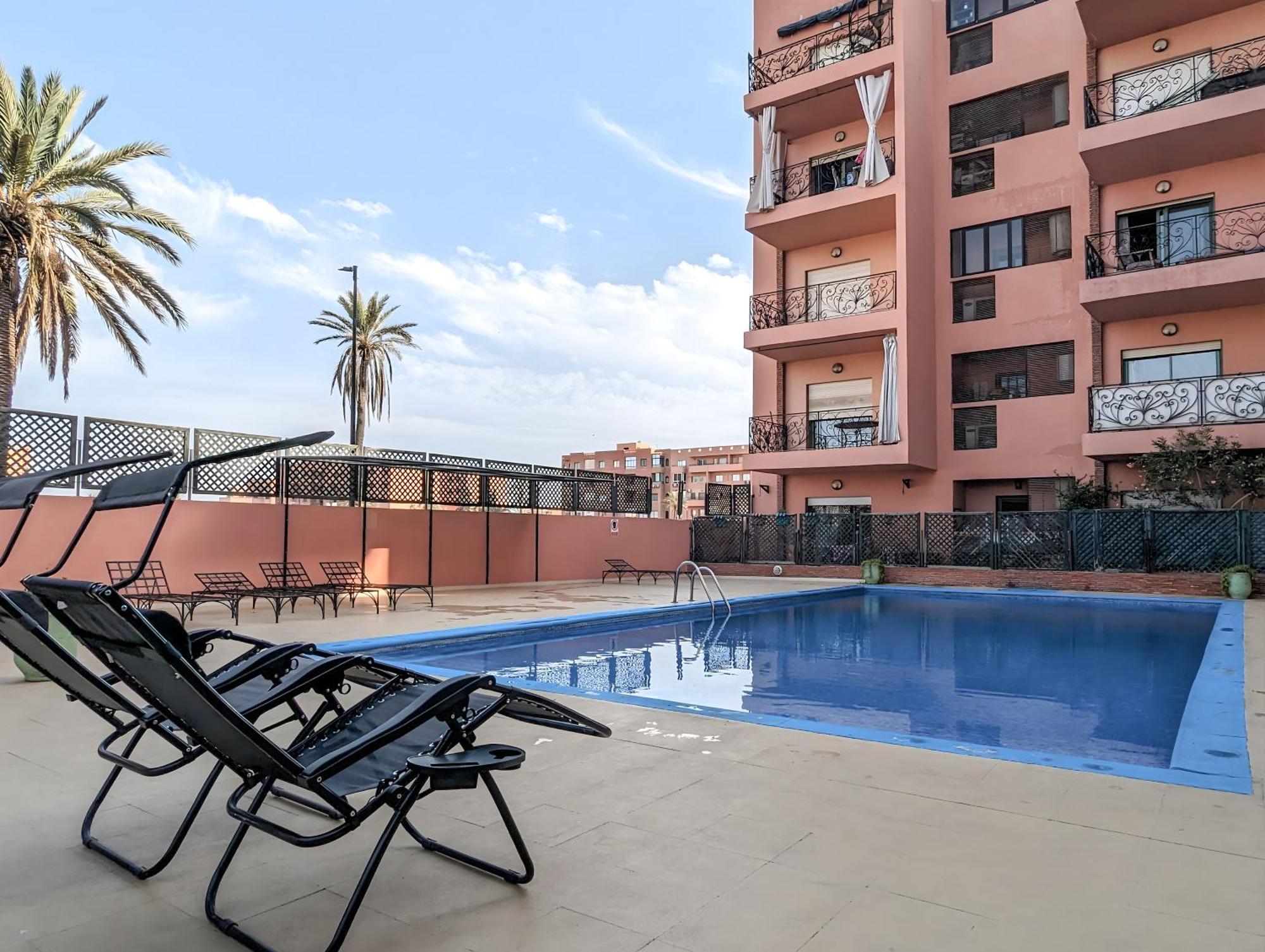 Apartement Panoramic View Majorelle Garden With Pool マラケシュ エクステリア 写真