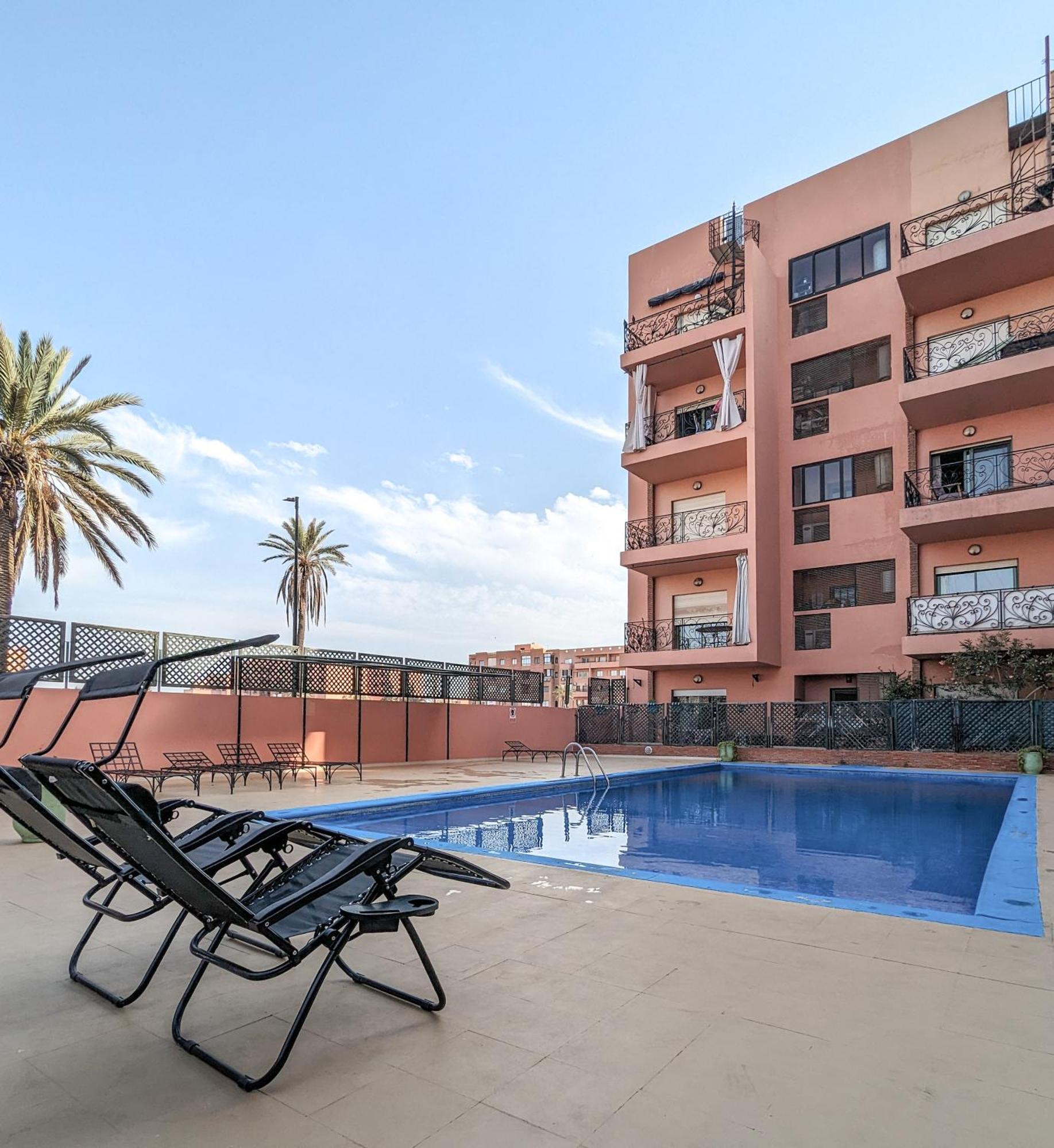 Apartement Panoramic View Majorelle Garden With Pool マラケシュ エクステリア 写真